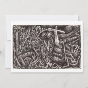 "Tonight, ye shall burn!" Flat Card