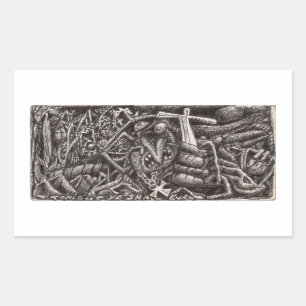 "Tonight, ye shall burn!" Rectangular Sticker