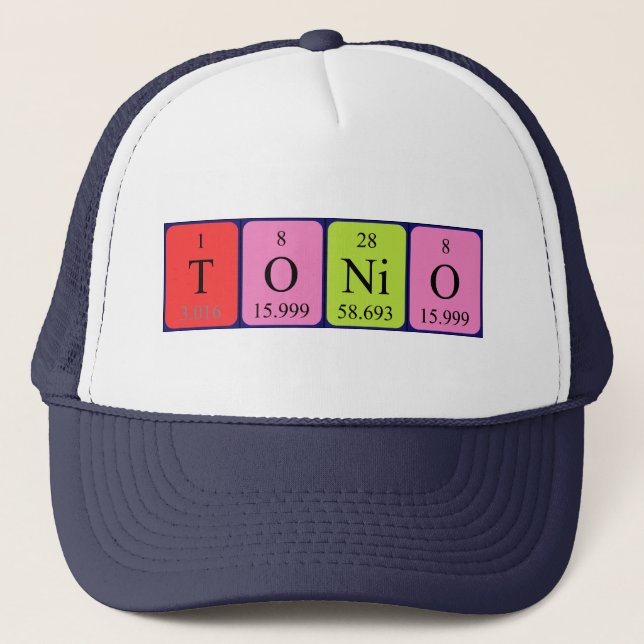 Tonio periodic table name hat (Front)