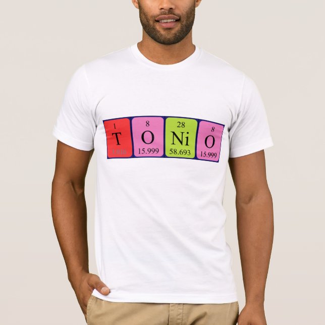 Tonio periodic table name shirt (Front)