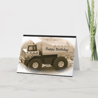 Tonka Truck birthday card