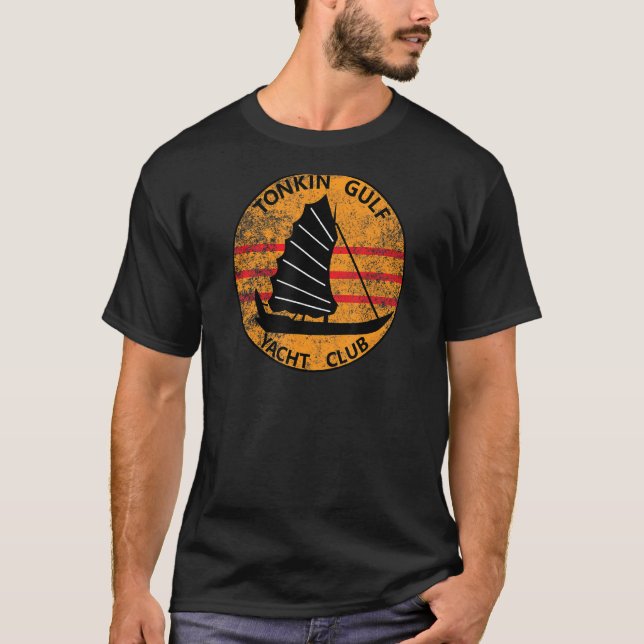 Tonkin Gulf Yacht Club 7th Fleet Vietnam Veteran P T-Shirt (Front)