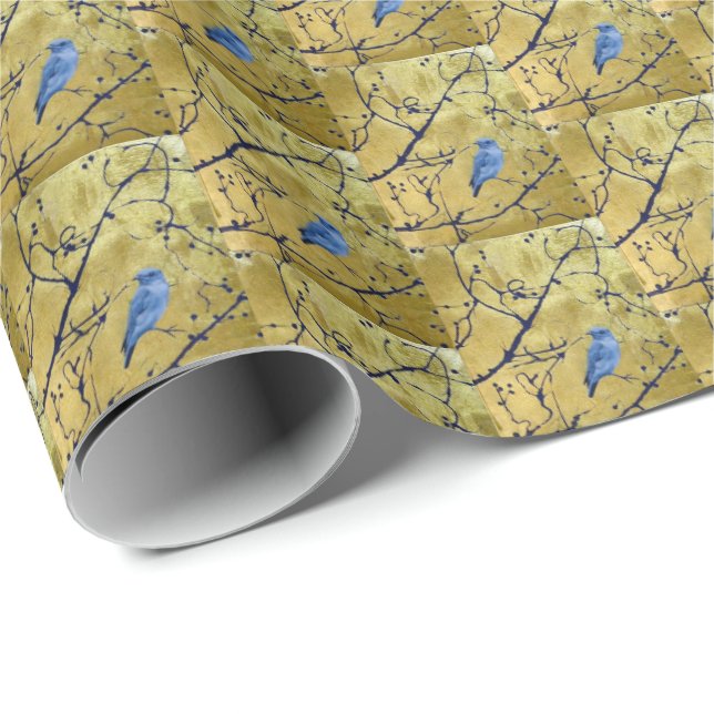 Tonkinson - Bluebird gift wrap (Roll Corner)