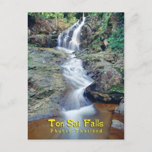 Tonne Sai Waterfall, Phuket, Thailand Postcard