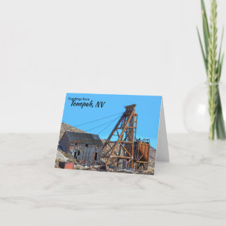 Tonopah Nevada Blank Folded Note Card