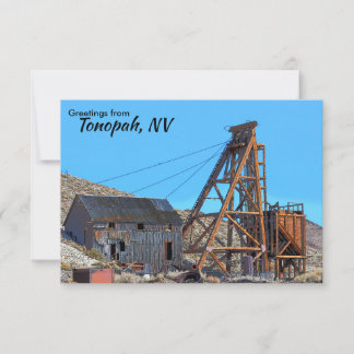 Tonopah Nevada Greeting Flat Card