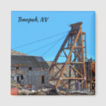 Tonopah Nevada Magnet<br><div class="desc">Tonopah,  Nevada,  a historic mining town located between Las Vegas and Reno. It is famous for mining park,  mining museum,  stargazing,  and haunted hotels.
Picture is taken in Feburary 2022 during our trip to Tonopah.</div>