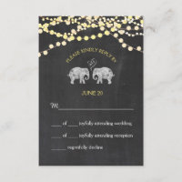 TONS OF LOVE/Elephant Chalkboard Lights RSVP