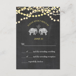 TONS OF LOVE/Elephant Chalkboard Lights RSVP