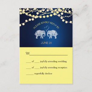TONS OF LOVE/Elephant Night Lights Wedding RSVP