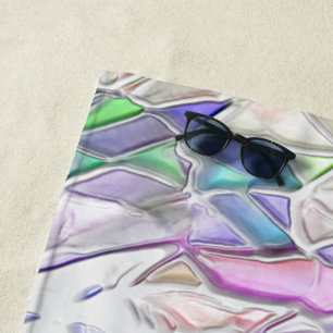 Tons pérola ou peças coloridas ao creme beach towel