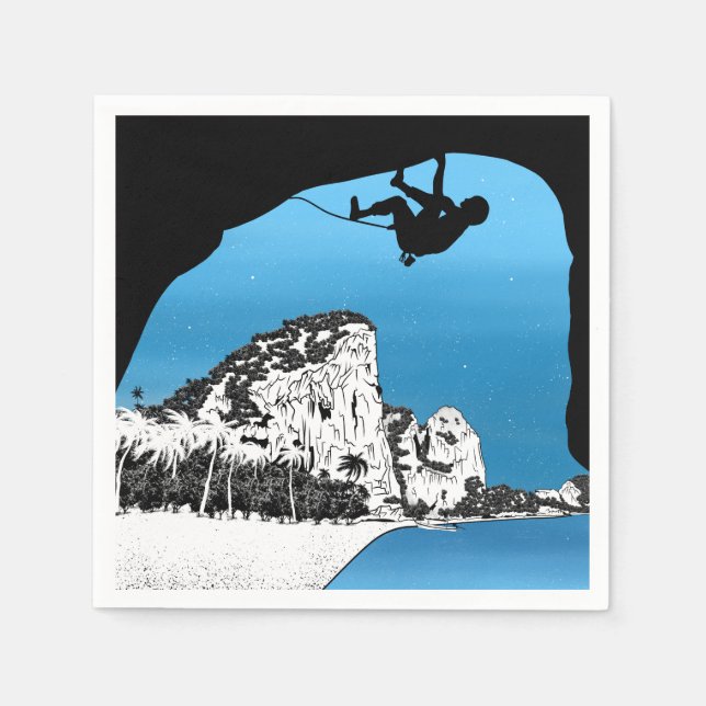 Tonsai Beach  Climbing Thailand Napkin (Front)