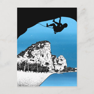 Tonsai Beach  Climbing Thailand Postcard