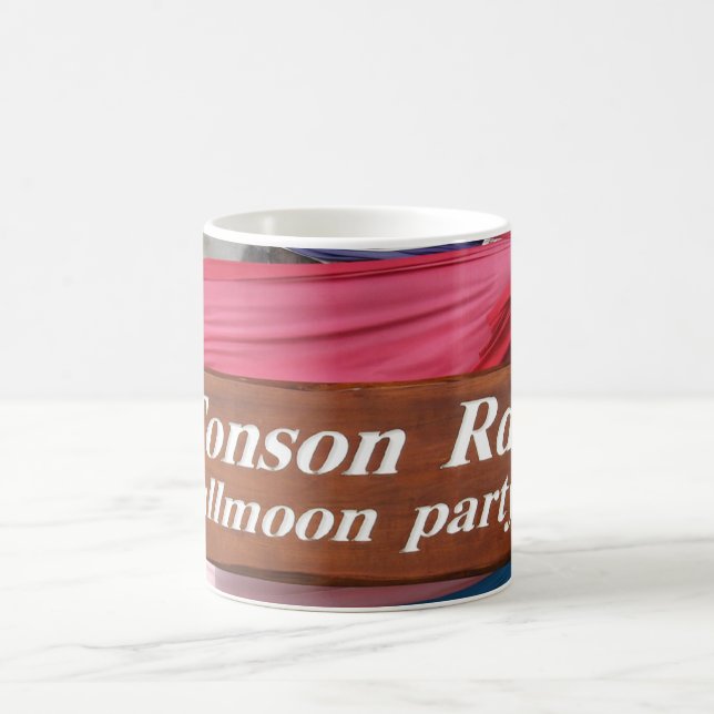 Tonson Rd. Fullmoon Party, Koh Phangan, Thailand Coffee Mug (Center)