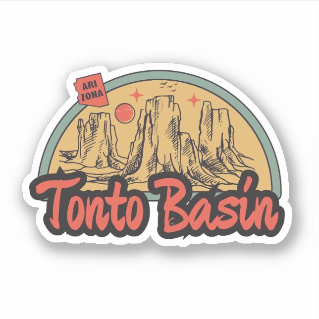 Tonto Basin, Arizona  Sticker (Front)