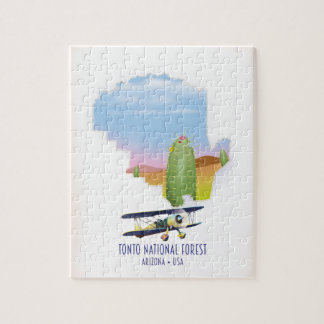 Tonto national forest Arizona USA map Jigsaw Puzzle