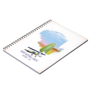 Tonto national forest Arizona USA map Notebook