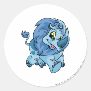 Tonu Blue Classic Round Sticker