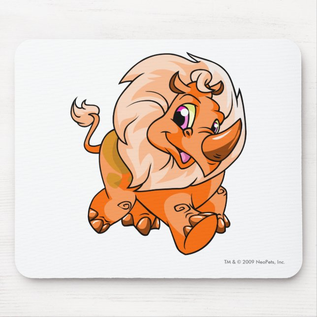 Tonu Orange Mouse Mat (Front)