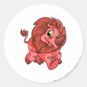 Tonu Red Classic Round Sticker