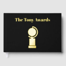 Tony Awards style Autograph guest book