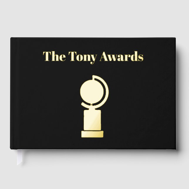 Tony Awards style Autograph guest book (Front)