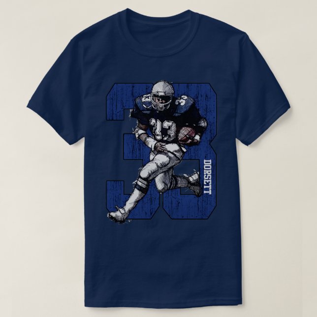 Tony Dorsett Dallas 33 TShirt 1 (Design Front)