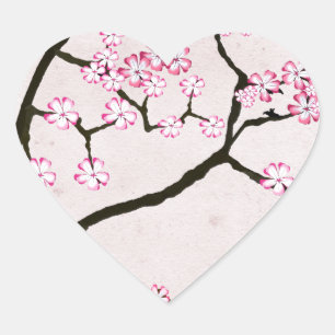 tony fernandes's antique blossom 7 heart sticker