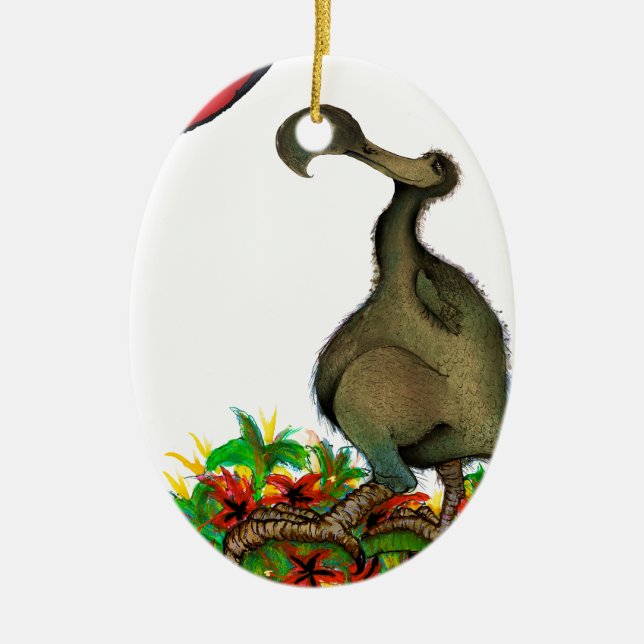 tony fernandes's love dodo ceramic tree decoration (Front)