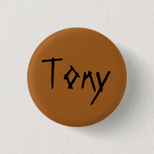 Tony from orphan Black distressed font 3 Cm Round Badge