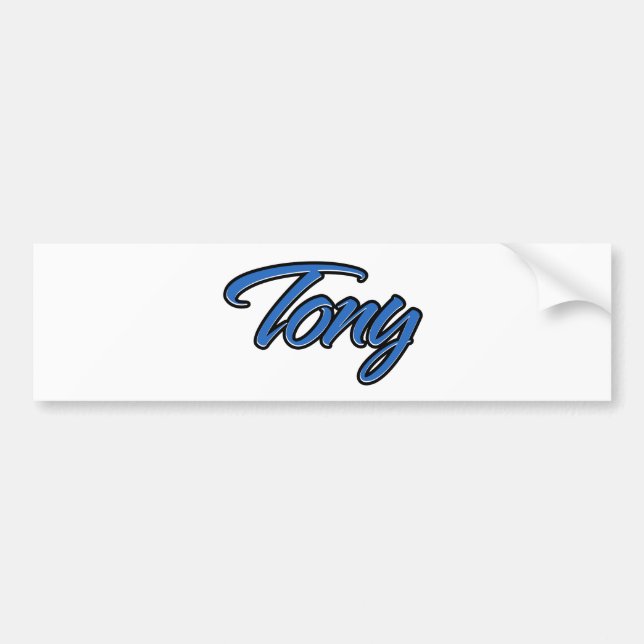 Tony Name blue Aufkleber Sticker Autoaufkleber (Front)
