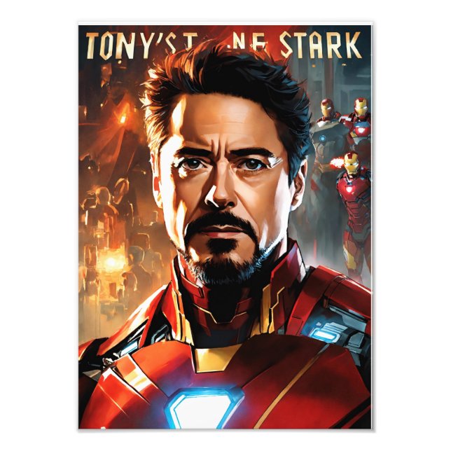 tony stark photo print (Front)