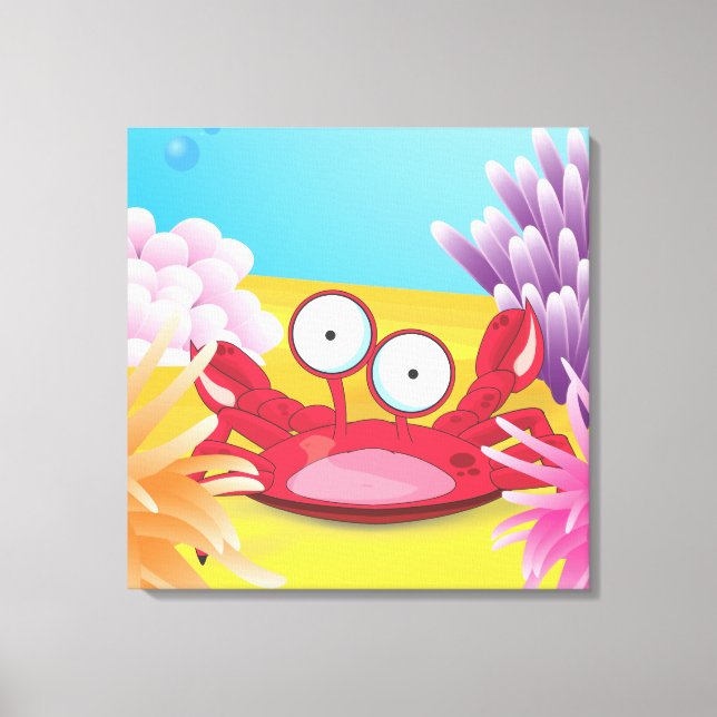 Tony the Crab Canvas Print (Front)