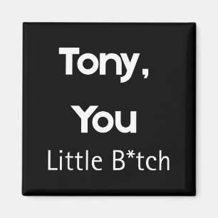 Tony You Little B Funny Quote Sarcastic Humour Magnet