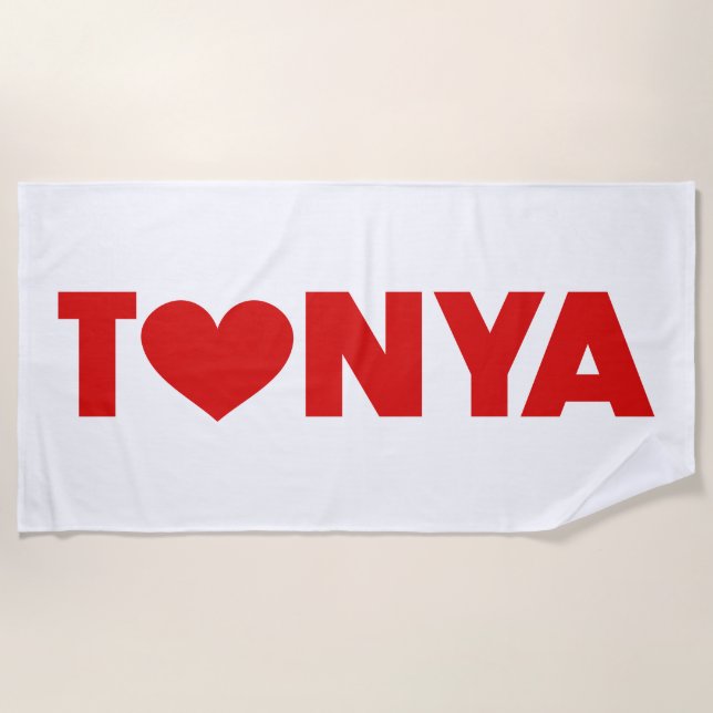 Tonya Love Beach Towel (Front)