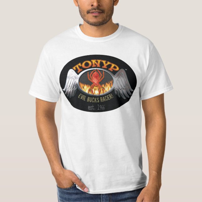 tonyp Evil Bucks Racer Cheapo Shirt (Front)