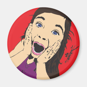 Tonza Screaming Girl Magnet