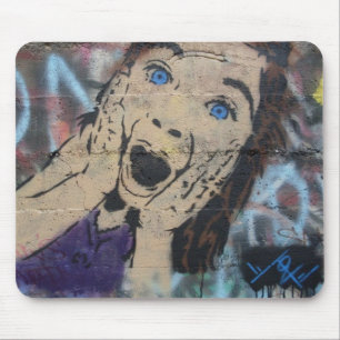 Tonza's Creaming Girl Stencil Mouse Mat