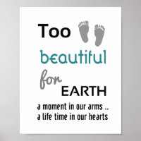 Too Beautiful (standard picture frame size)