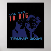 Too Big To Rig Patriotic Stand With Trump 2024 Gif