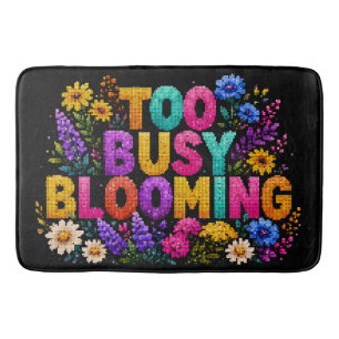 Too Busy Blooming Geometric Style Design Bath Mat