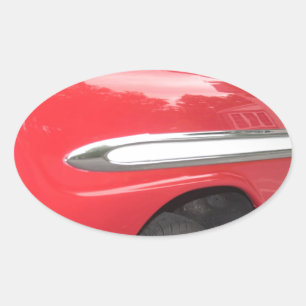 Too Chrome! Too Cool! Oval Sticker