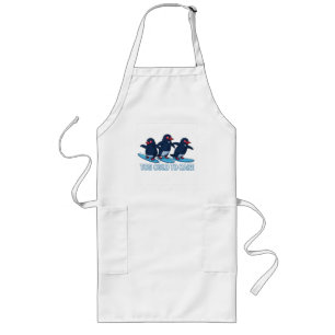 Too Cold to Care Long Apron