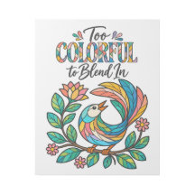 Too Colourful to Blend in Bird