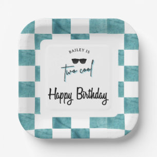 Too Cool 2nd Birthday  Paper Plate