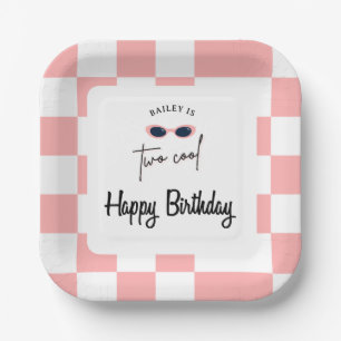Too Cool 2nd Birthday  Paper Plate
