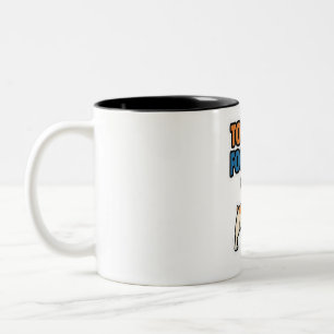 Too Cool For Fetch French Bulldog Sticker Two-Tone Coffee Mug