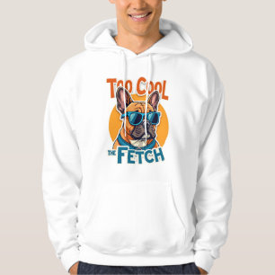Too Cool for Fetch French Bulldog Vintage Sunglass Hoodie