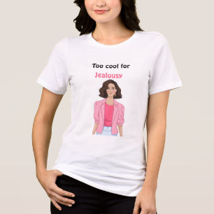 Too cool for jealousy Tri-Blend shirt