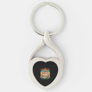Too Cool for Obedience School Dog Skateboard Key Ring